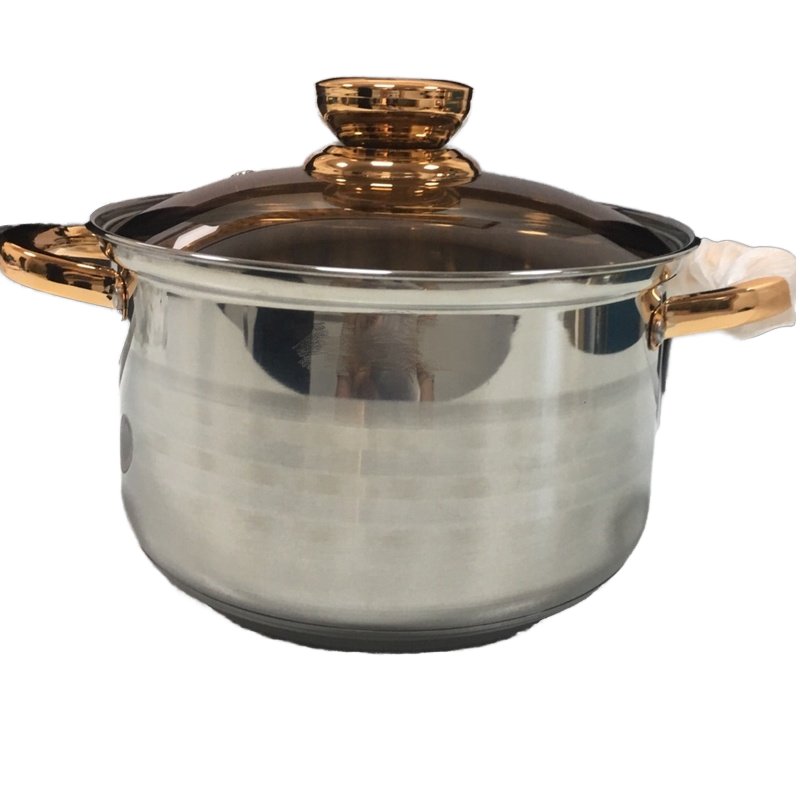 Stainless steel 12pcs cookware set luxury cooking pot set for kitchen use