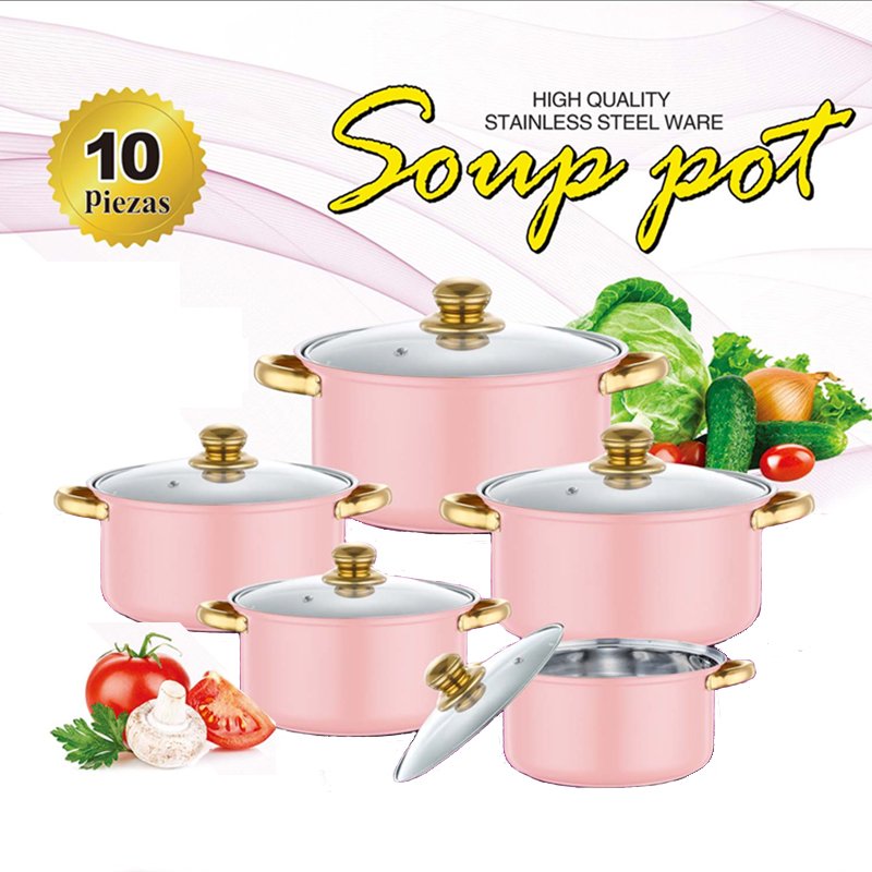 Stainless Steel pot set Kitchenware Induction cookware Set nonstick frying pan Cooking Ware Pots And Pans