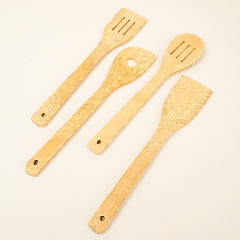 New Energy Saving Environmental Protection 7 Piece Bamboo Kitchenware Cookware Sets For Kitchen