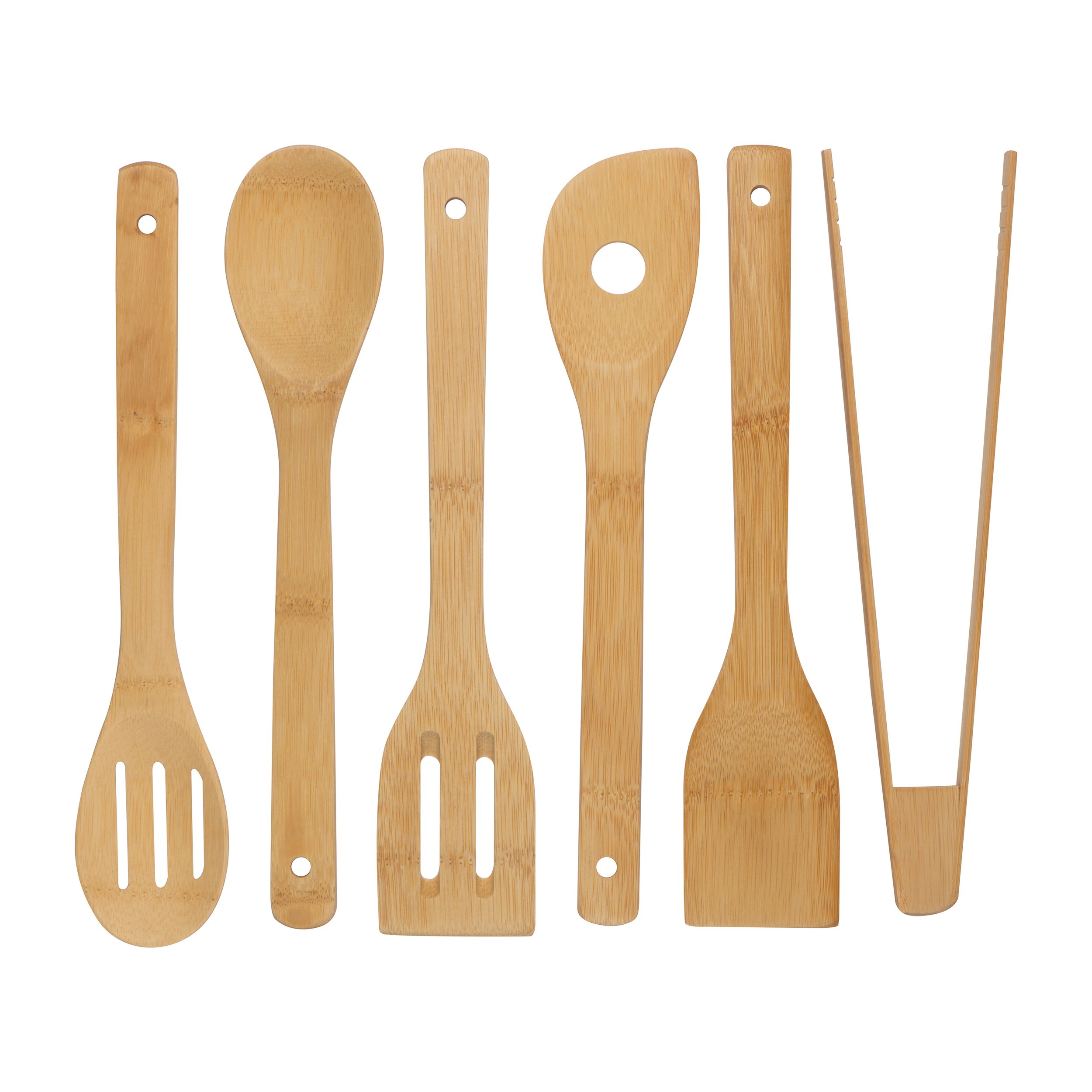 New Energy Saving Environmental Protection 7 Piece Bamboo Kitchenware Cookware Sets For Kitchen
