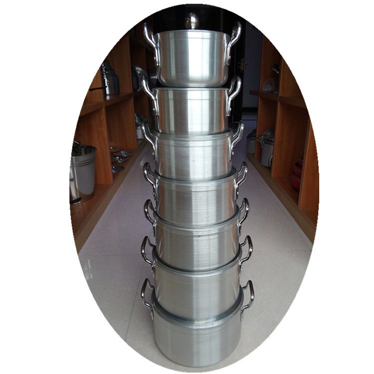 14PCS ALUMINUM SATIN FINISHED COOKING POT SET 16/18/20/22/24/26/28CM HOT SELLING ALUMINUM COOKWARE SET