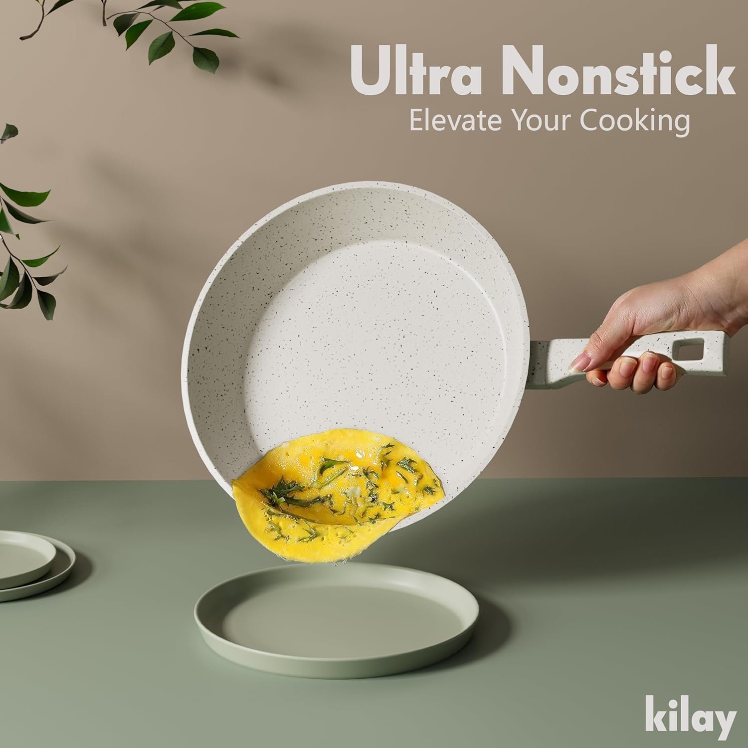 Manufacturer 10 Piece Kitchen Pan and pot Set Induction bottom Easier Clean Ultra Nonstick Durable Ceramics Cookware Set