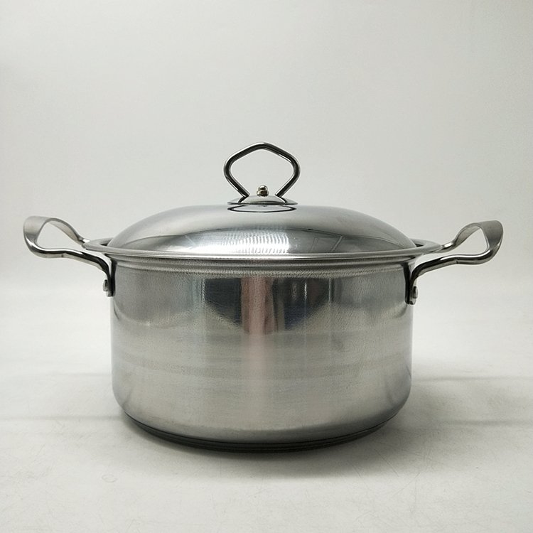 10PCS Kitchenware stainless steel soup pot cookware sets