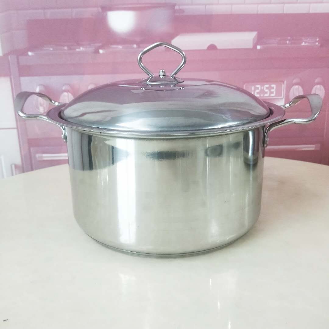 10PCS Kitchenware stainless steel soup pot cookware sets