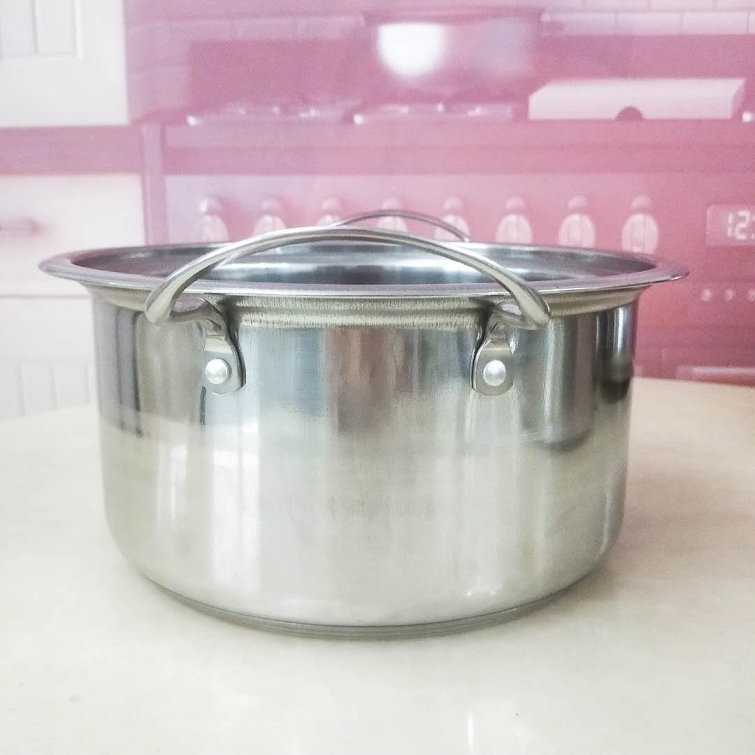 10PCS Kitchenware stainless steel soup pot cookware sets
