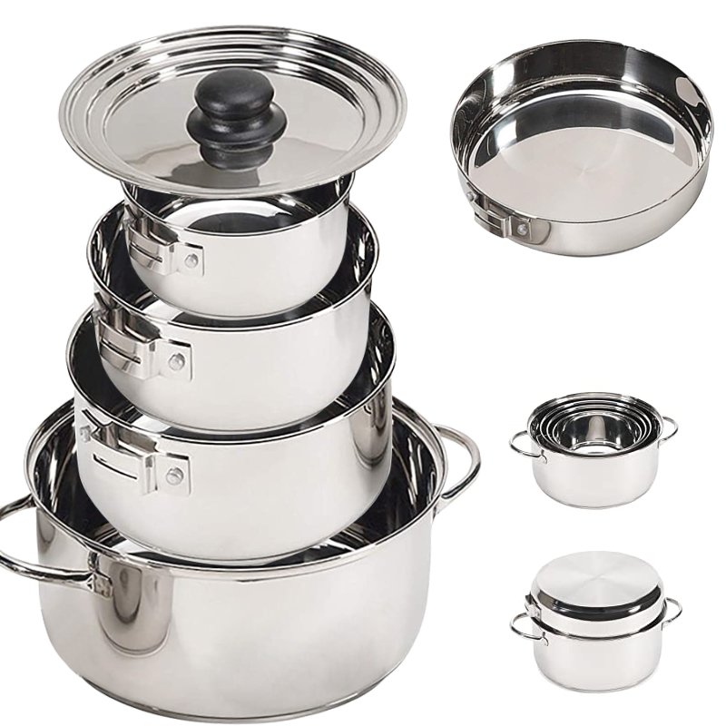 Factory price hot sale 2-3 person oem camping kitchen equipment outdoor cooking cookware set