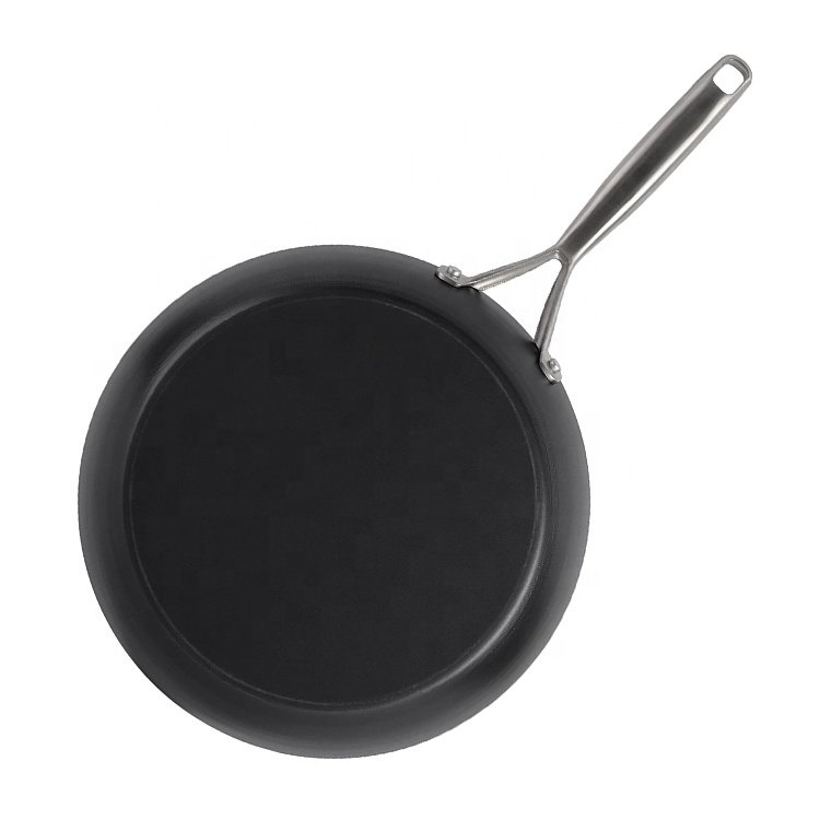 Chinese Cookware Set preseason Carbon Steel Fry Pans With Aluminum Alloy Handle