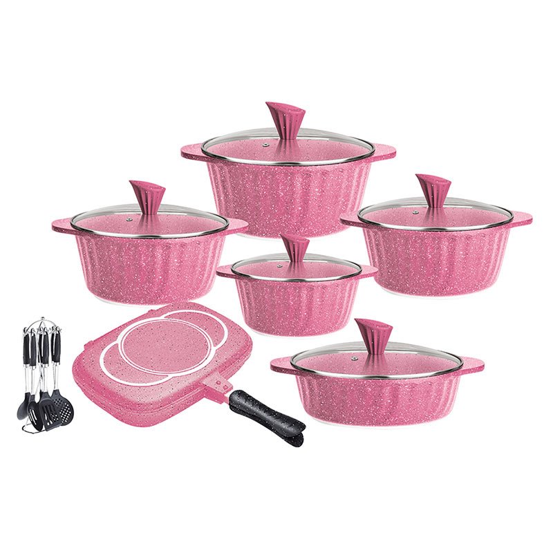Factory price dessini die casting cookware set 11pcs non stick cookware set