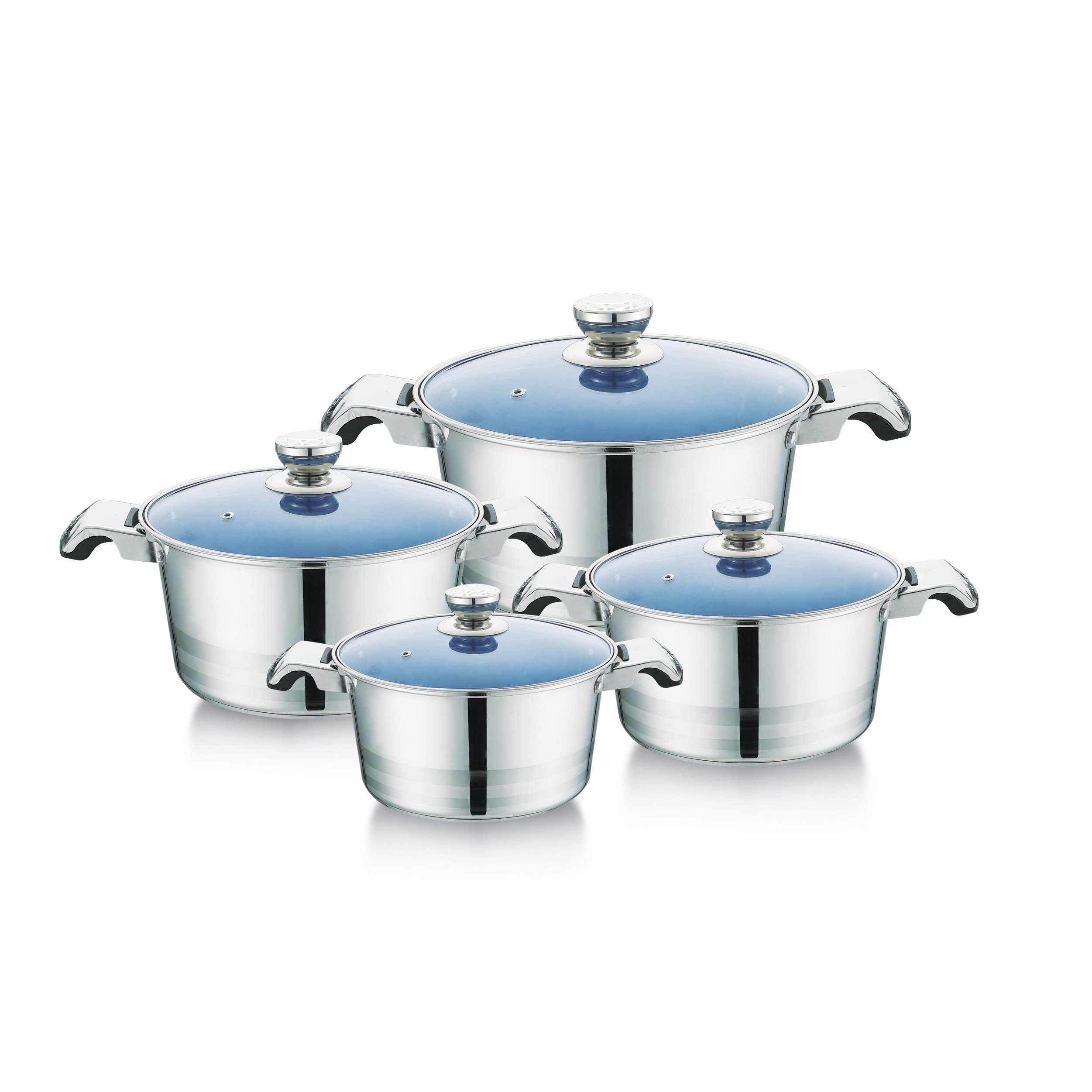 new casserole pots stainless steel dish set nonstick casserole 6pcs cookware sets kitchenware big cookware set dishes
