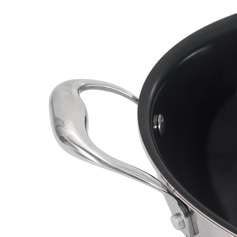5 Ply 8 pc All Stainless Steel Heavy Pots & Pans Set | Professional Quality Cookware 5ply Clad Home Cooking & Commercial Kitchen