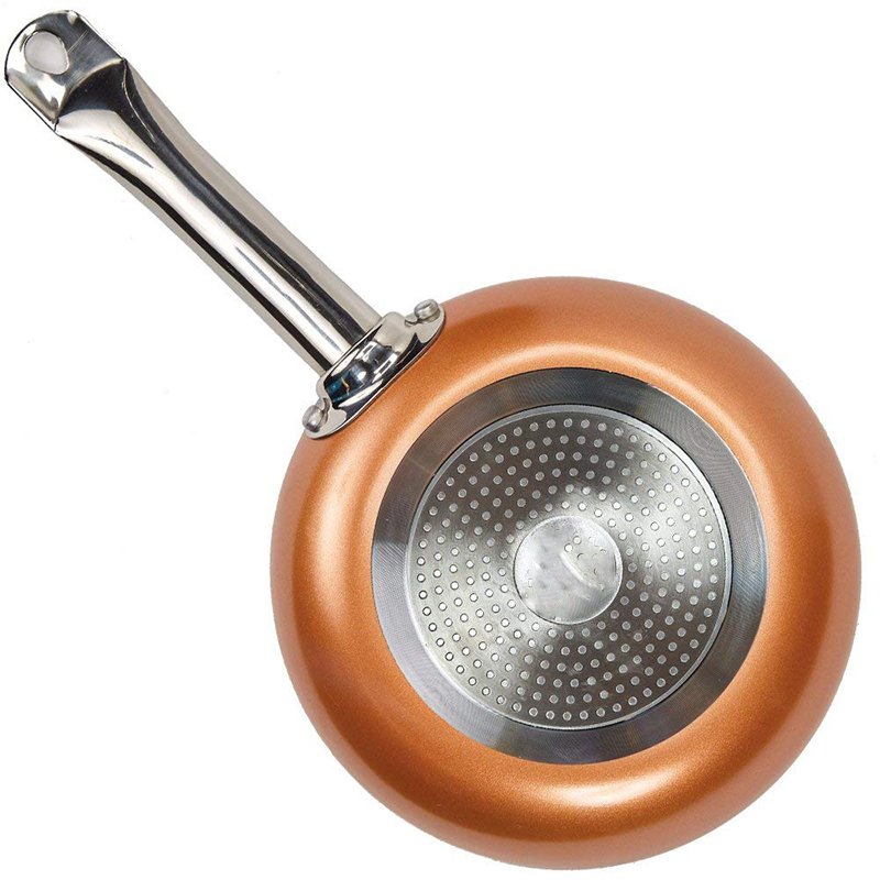 Aluminum Home Kitchen King Cookware 10pcs Copper Kitchen Accessories Pan Stainless Steel Cookware Set