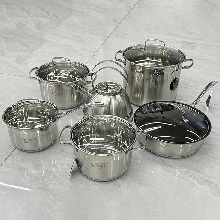 Quality Restaurants Cookware Set Non Stick Stainless 12pcs Cookware Set Manufacturer