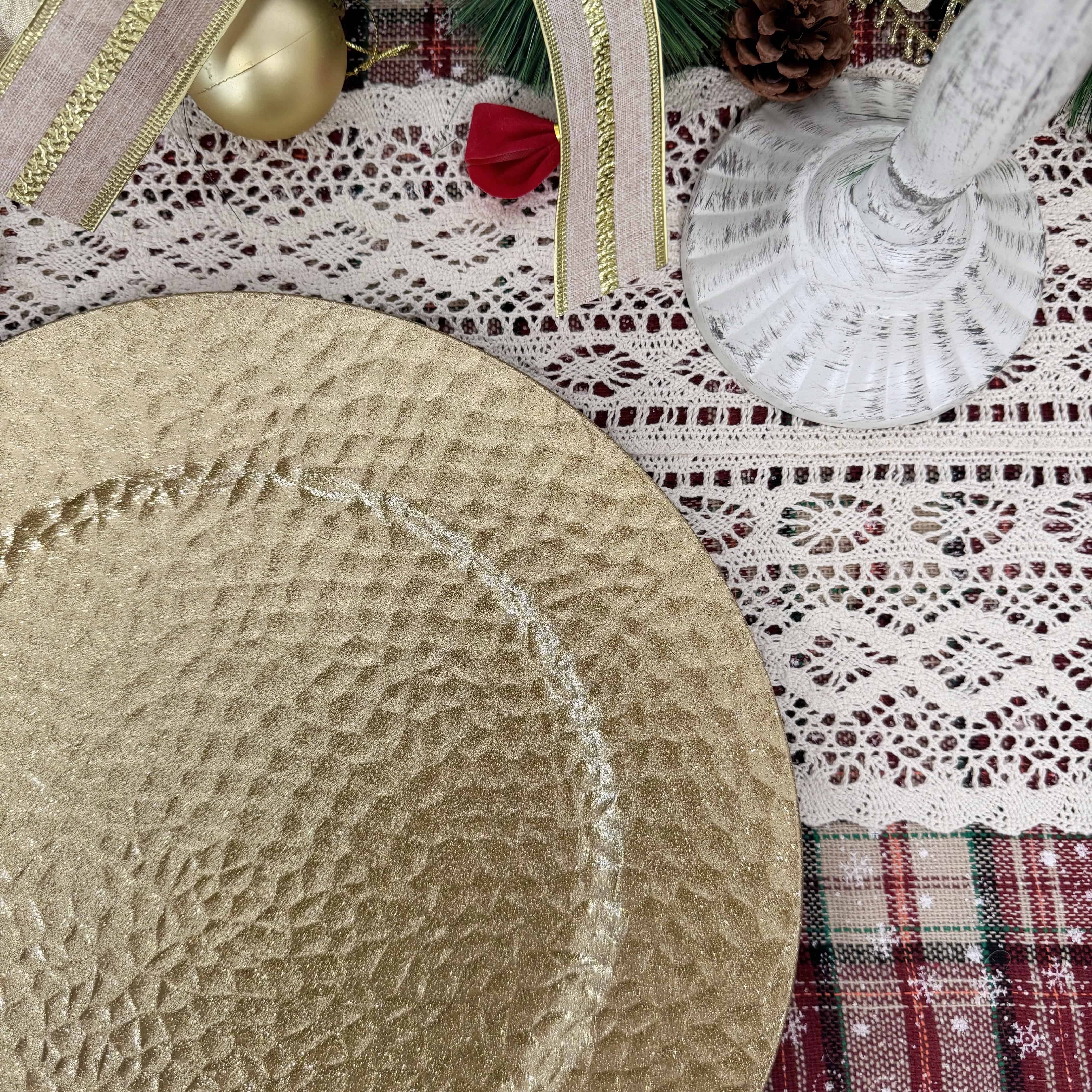 Factory Wholesale Golden Banquet Charger Plates Golden Coral Plastic Charger Plates cookware sets charger plates wedding