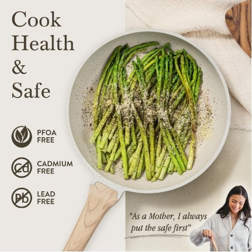 Wholesale 21Pieces Metal Aluminum Kitchen Cooking Pan Pot Set Non Stick Cookware Sets with Wood Handle