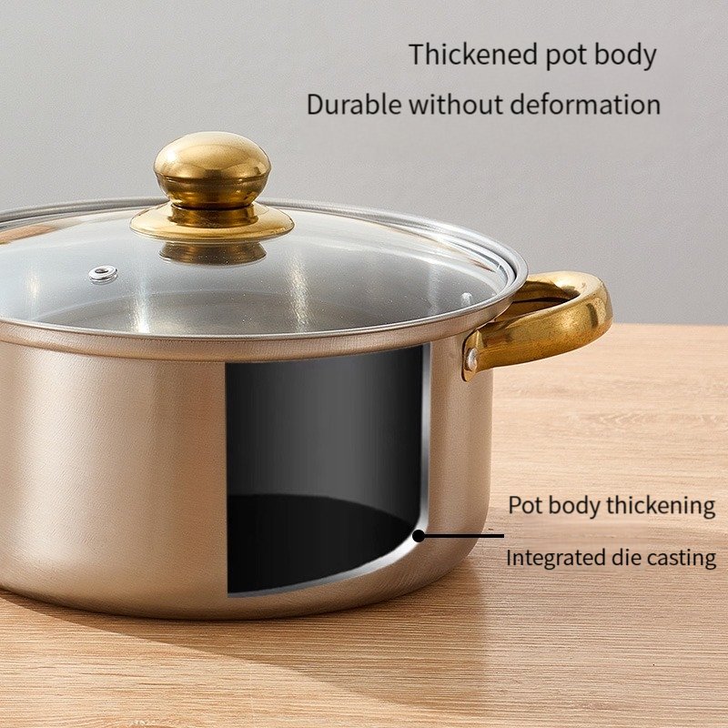 Factory Cookware 6 Piece Set Nonstick Coating Kitchen Cookware Set Metal Minimalist Stainless Steel Sliver Sustainable