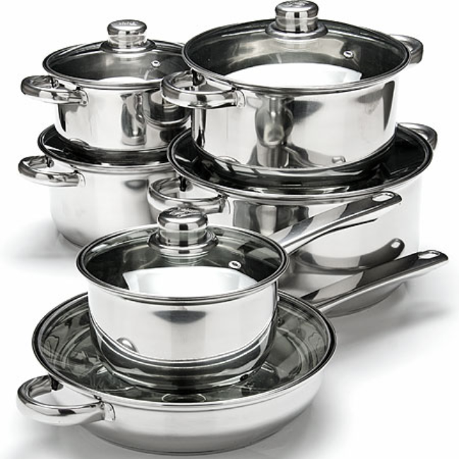 12 Pcs New Cookware Set Protector Silicone Induction Cooktop Cookware Nonstick Stackable Cookware