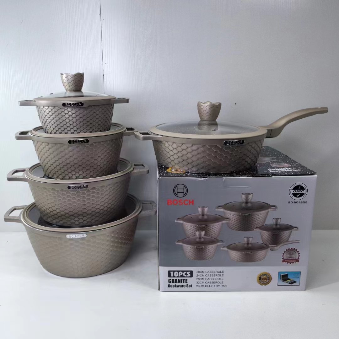 Kitchenware Soup Pots Red Enamel Pot With White Dots Enamel Cookware Sets