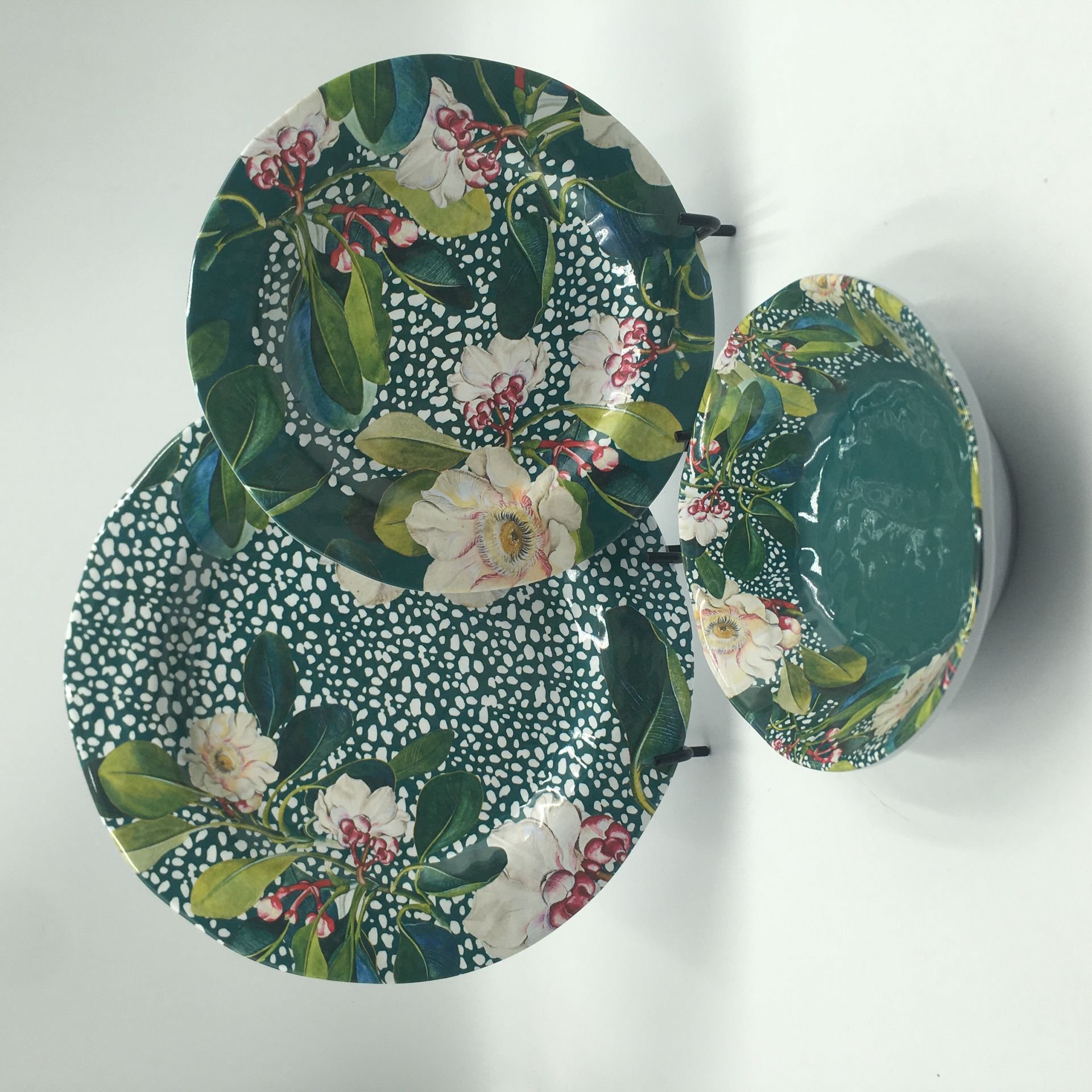12pcs Melamine Dinner Set Wholesale High Quality Melamine tableware Western melamine cookware sets Love of Butterfly