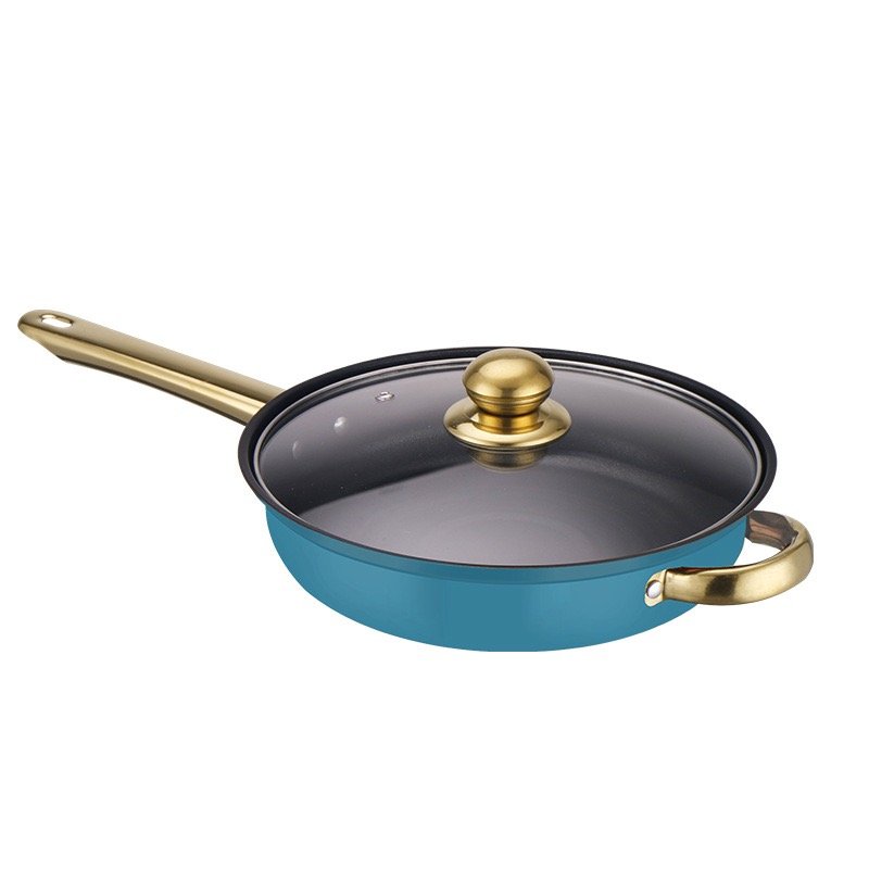 Blue 12 PCS Stainless Steel Multifunctional Cooking Pot Milk Pot Cookware Kitchenware Cookware Set