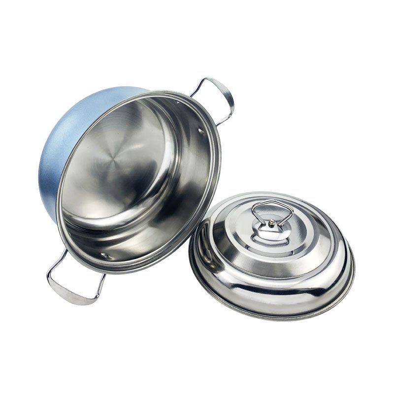 Cheap Cookware Sets Stainless Steel Kitchenware 4Pcs Stainless Steel Cooking Pot Set Soup Pot Kitchen Cooking Pot Ware Set