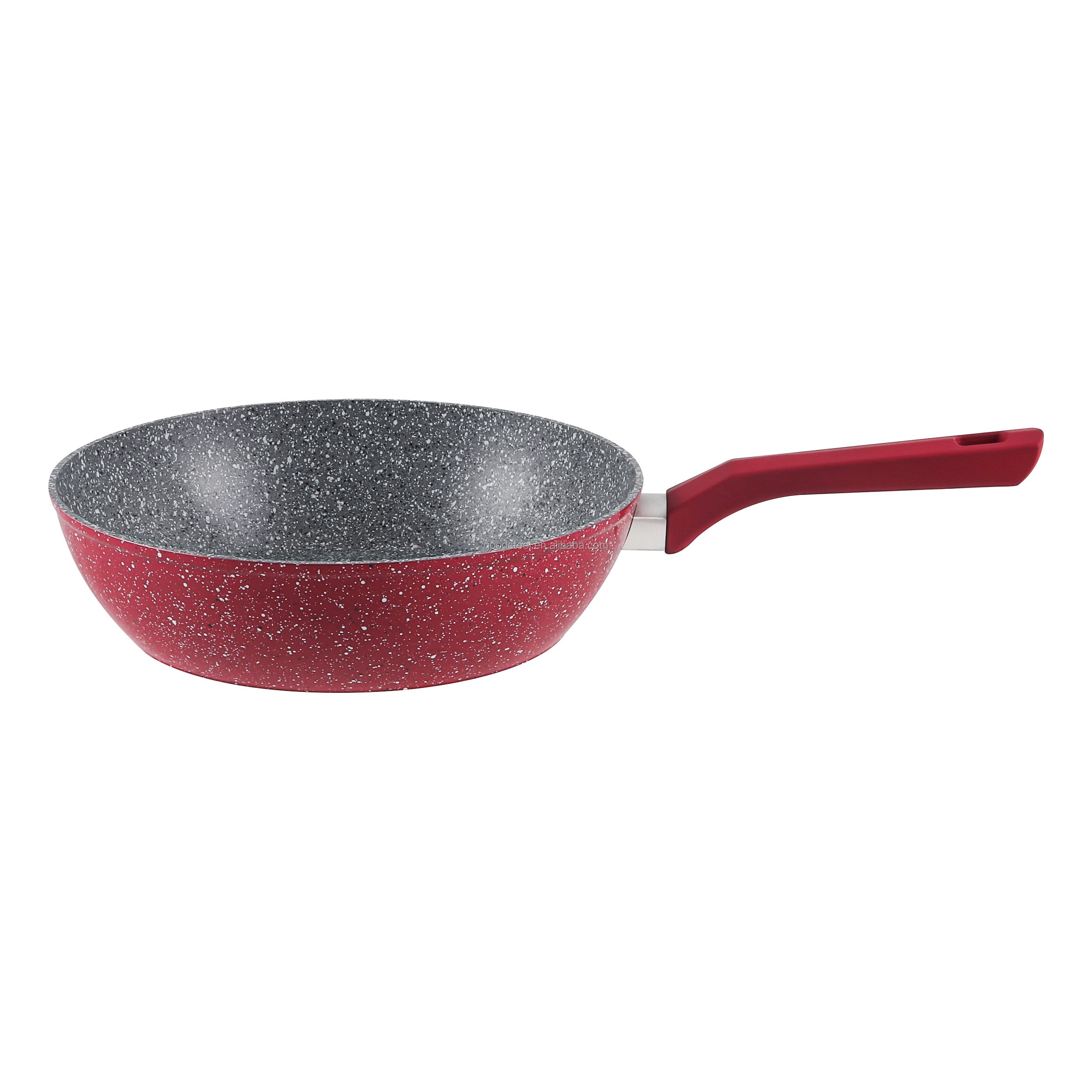 Wholesale Kitchenware Set Non-Stick Aluminum Pots and Pans with Marble Coating Induction Compatible Metal Silicone Material