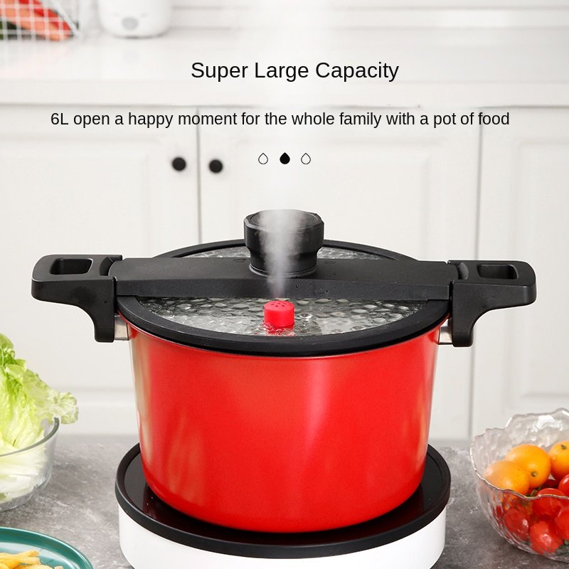 2022 low high quality 6 L carbon steel kitchenware set cooking pot cookware set low pressure cooker