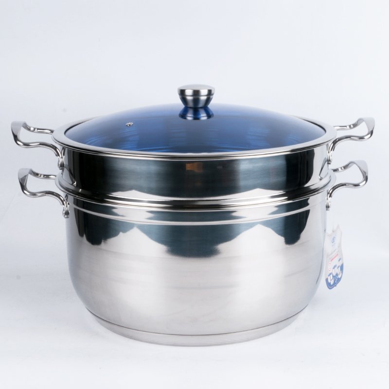 14PCS stainless steel kitchen pots and steamer appliances set cookware cooking pot