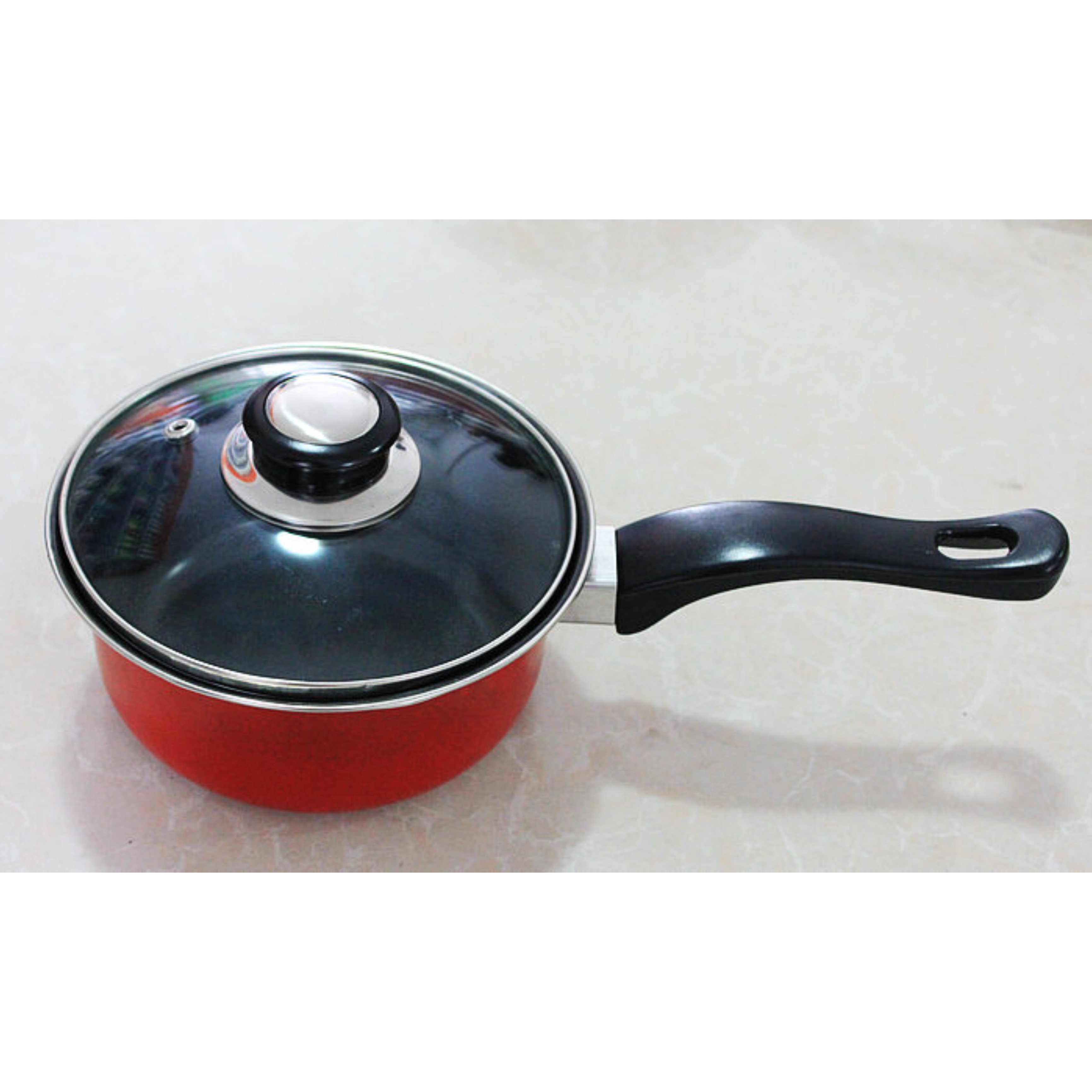 Non stick 9pcs carbon steel cooking pot cookware set of cooking pots