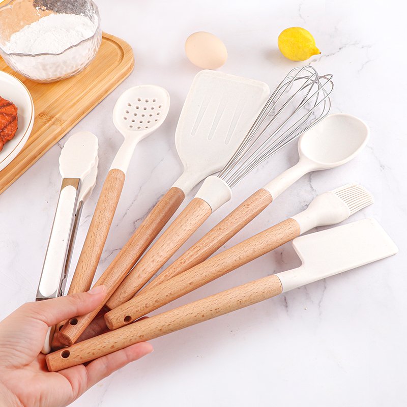7pcs Kitchen Utensil Set Silicone Cooking Utensils Accessories Gadgets Cookware Set