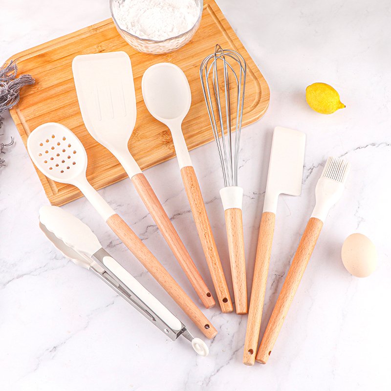 7pcs Kitchen Utensil Set Silicone Cooking Utensils Accessories Gadgets Cookware Set