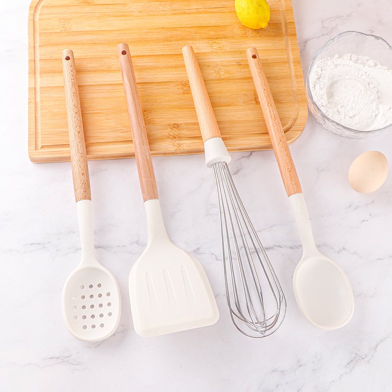 7pcs Kitchen Utensil Set Silicone Cooking Utensils Accessories Gadgets Cookware Set