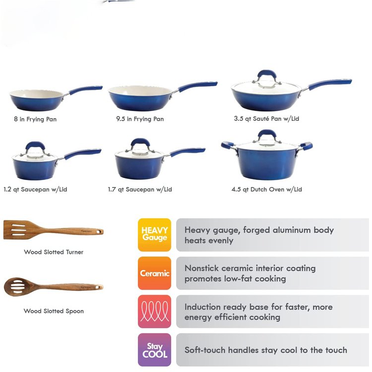 Best Sale Kitchen Cookware Food Cooking Pot Sets Pans Sets Cookware Aluminum OEM Packing Ceramic Coating Stainless Steel Handle