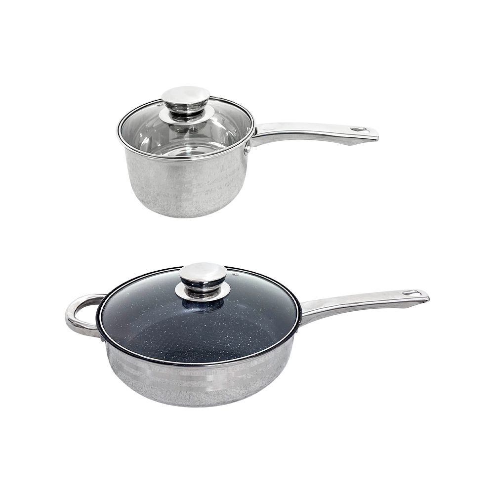 High Quality Non Stick Cooking Pans And Pots Sets Cooking Cookware Stainless Steel Kitchenware Outdoor Cookware