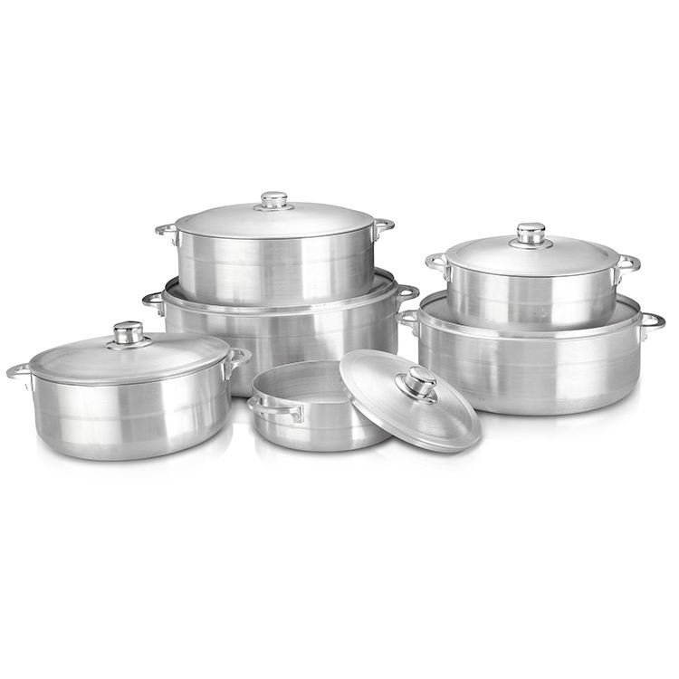 Best Selling casserole 5pcs pots Home cookware set Restaurants sanding pot aluminum caldero cooking pot sets