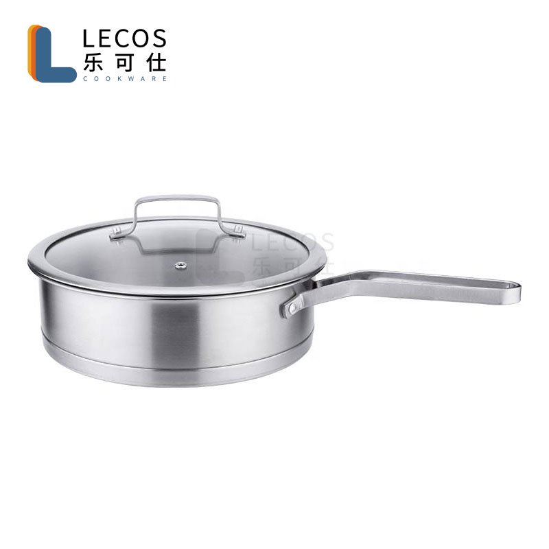 New Product Frying Pan Induction Compatible Skillet Saucepan Stainless Steel 6 Piece Cookware Sets