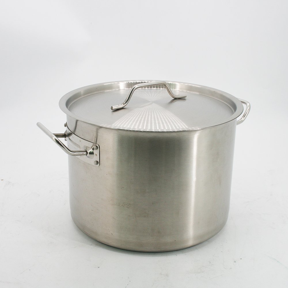 Kitchenware High Quality Stainless Steel Stock Pot With sandwich bottom Cooking pot Set