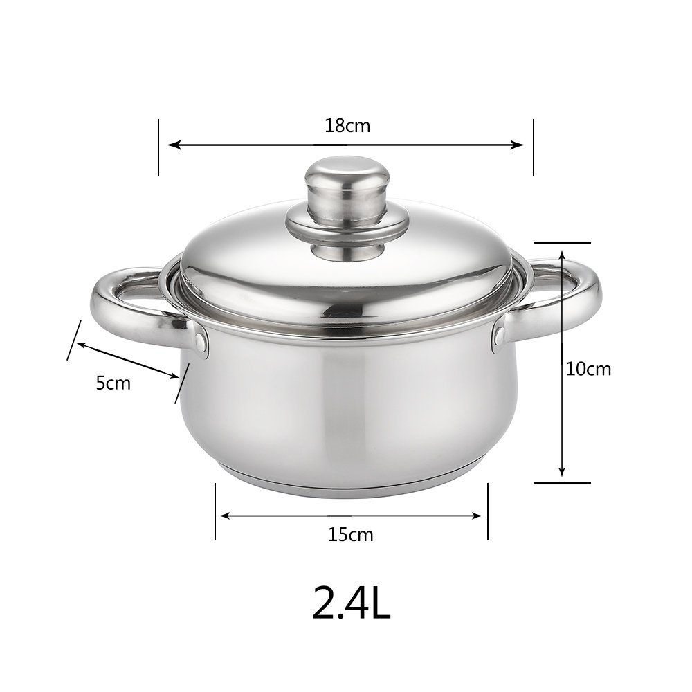 Kitchen Ware Professional Modern Picnic Stainless Steel Cooking Pot Kitchen Stackable Cookware set