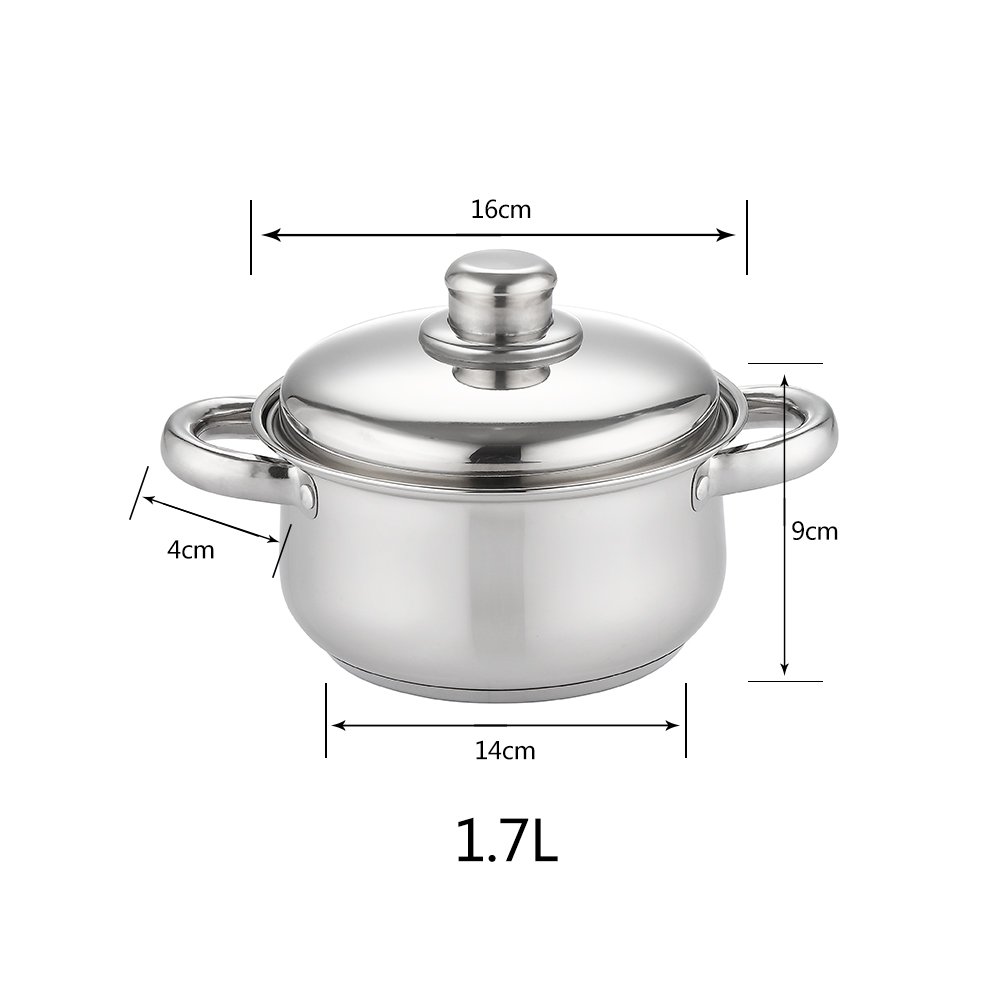 Kitchen Ware Professional Modern Picnic Stainless Steel Cooking Pot Kitchen Stackable Cookware set
