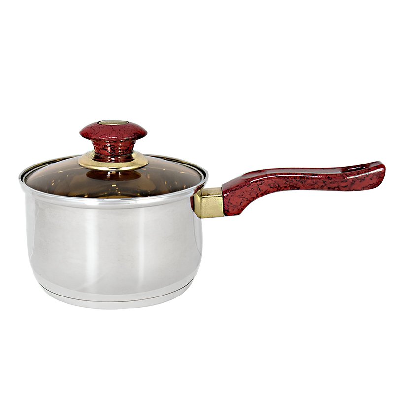 Hot Sell Heavy Metal Luxury Stainless Steel Granite Cookware Sets Grid Frypan