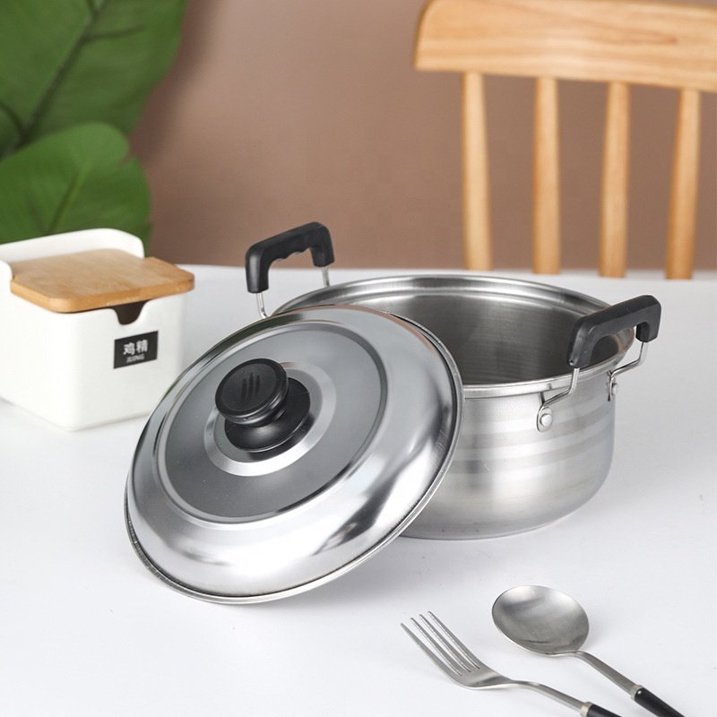 Sell well Stainless steel for kitchen multifunction steamer pot set five piece cooking pot set soup pot cookware set