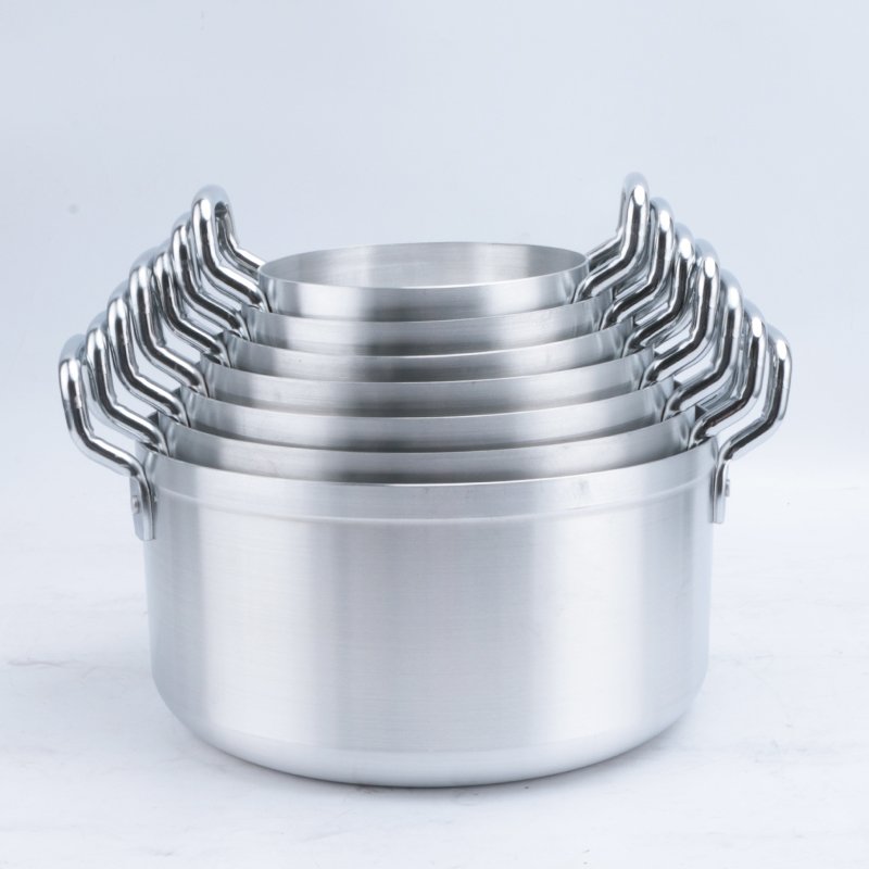 Heavy Thick 7 Aluminum Pot Cookware Sets Jogo De Panela Casseroles 16-28CM Wholesale Large Kitchenware Soup Stock Pots Pan Set