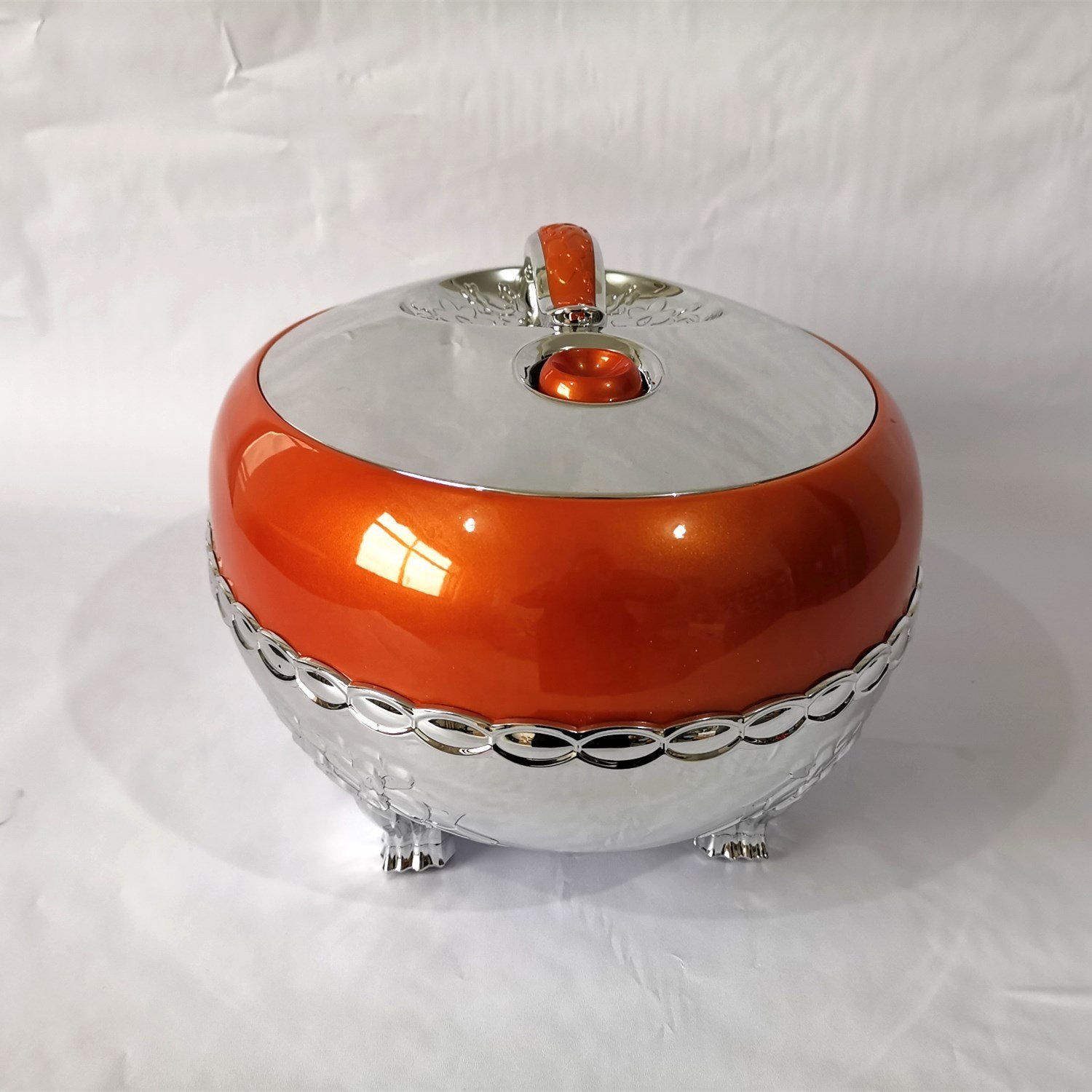 5L Orange Food Warmer Set Casserole Cookwares Set