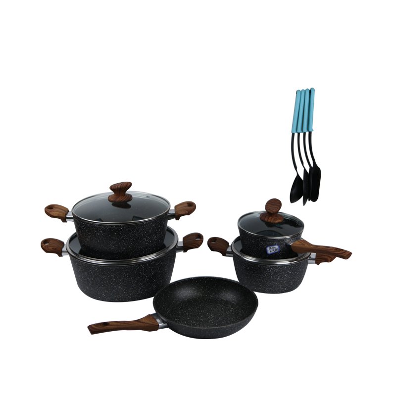 High Quality 13pcs Diecast Aluminum Nonstick Ceramic Cooking Pot Cookware Sets