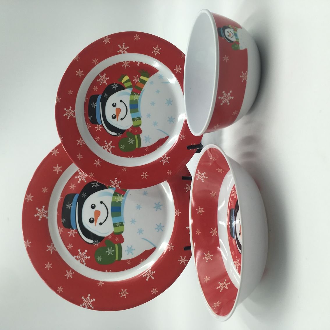 16 pcs melamine tableware sets Christmas vajilla melamine cookware sets camping set