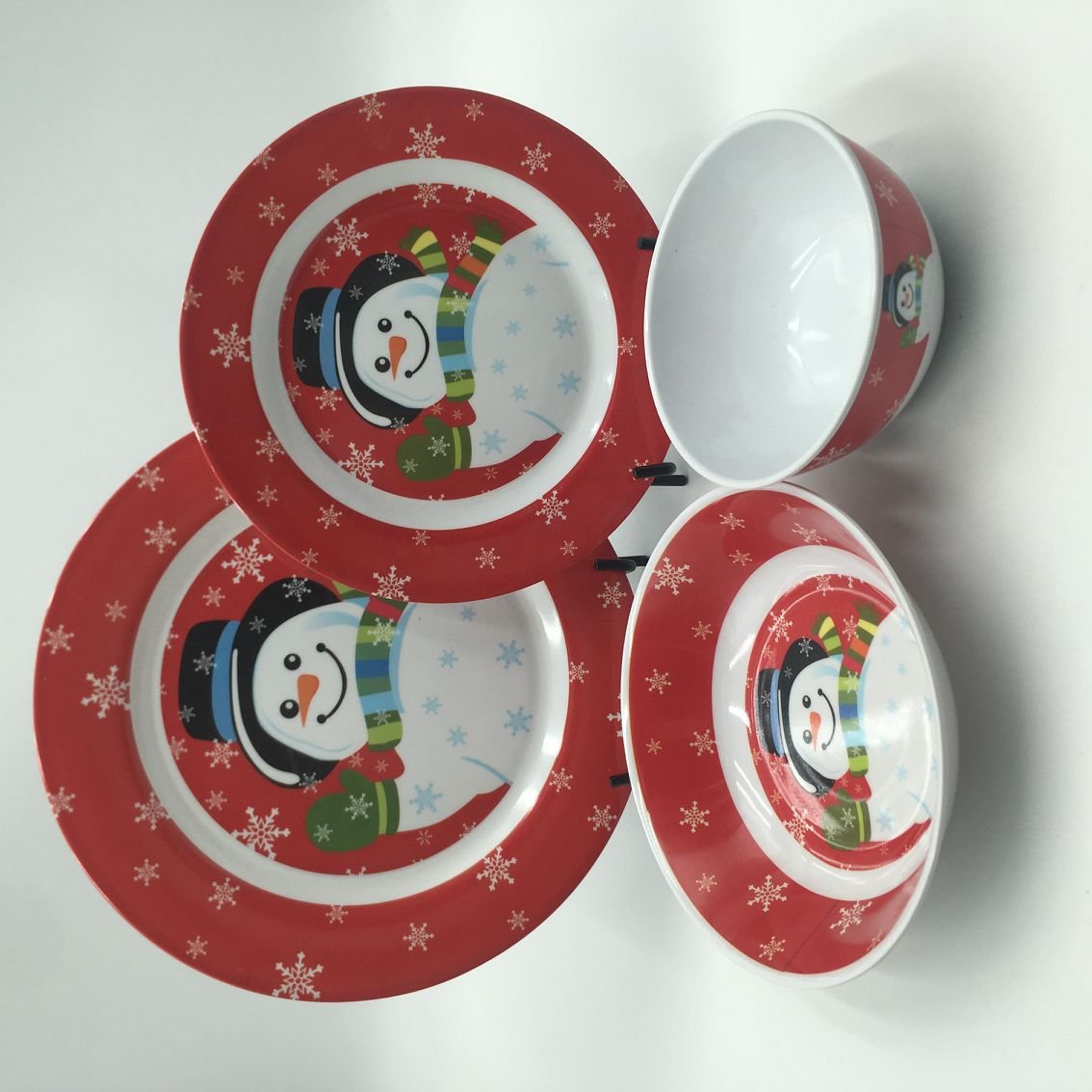 16 pcs melamine tableware sets Christmas vajilla melamine cookware sets camping set