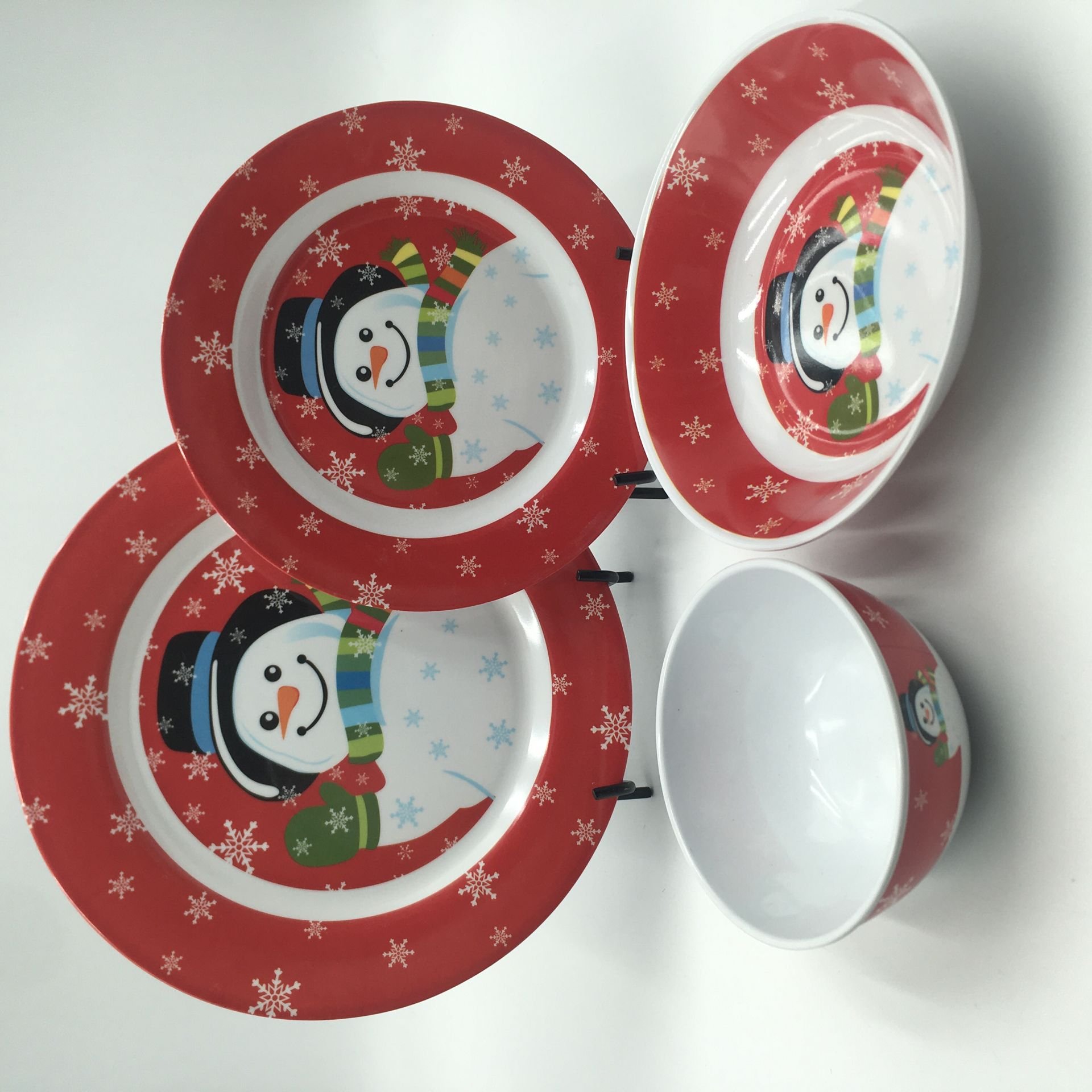 16 pcs melamine tableware sets Christmas vajilla melamine cookware sets camping set