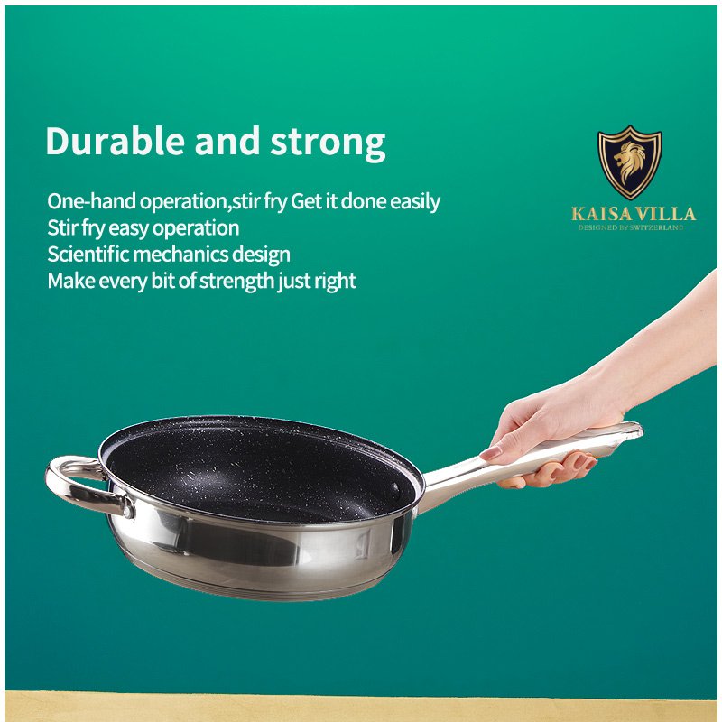 KAISA VILLA W2002 Stainless Steel Cookware Sets Drop Shipping Non Stick Kitchen Cooking Pot Set Kitchenware Factory