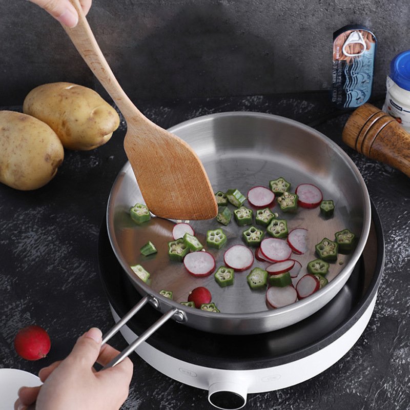 Induction Cooking Pot Cookware Set Non-Stick Stainless Steel Pots And Pans Kitchenware Frying Pan Metal Saucepan Stockpot Set