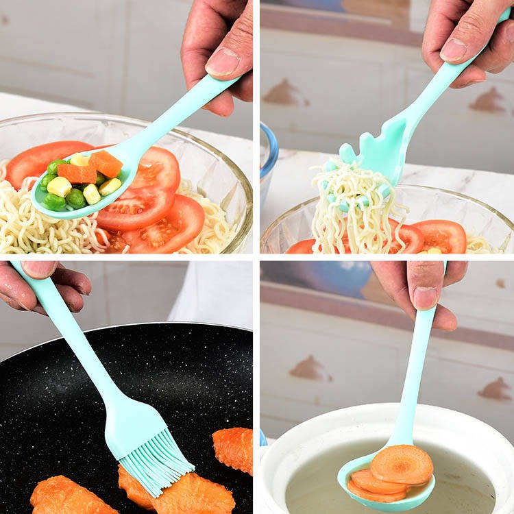2023 Hot Sale Set of 5 Silicone Mini Kitchen Utensil Set Food grade Mini silicone utensils