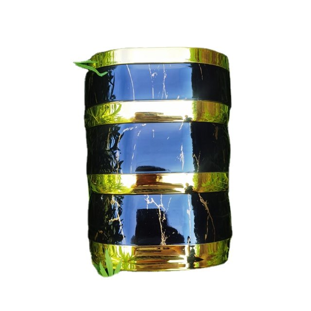 Three layers Stainless Steel Thermal Food Container Insulated Lunch Box Container Food Warmer Container with Handle